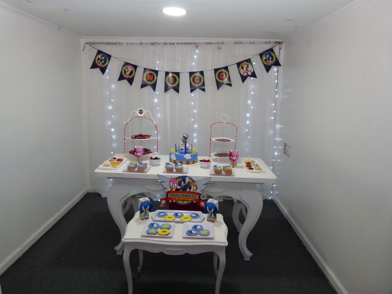 Mesa principal temática de cumpleaños en El Palacio de la Diversión
